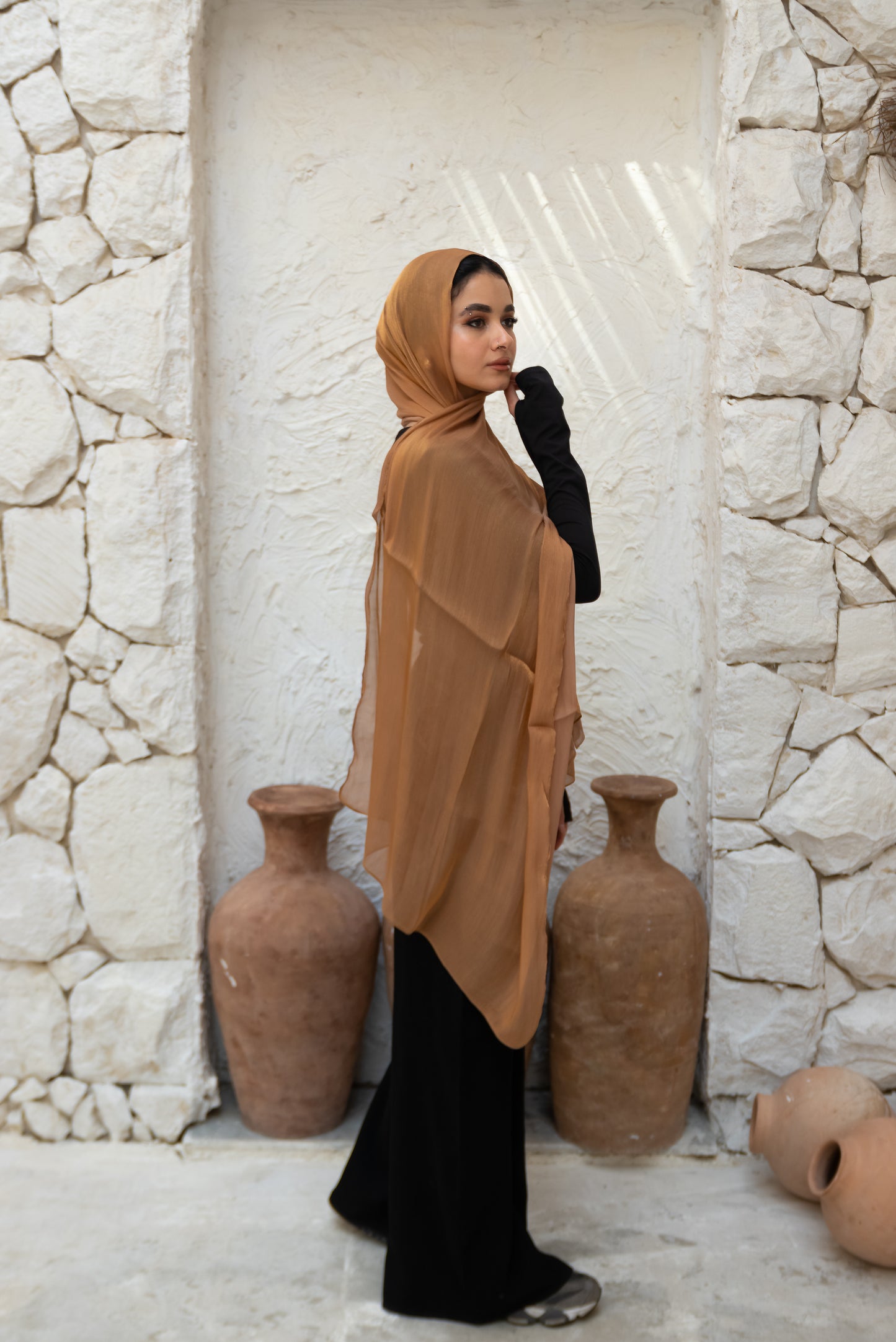 Light Copper Organza