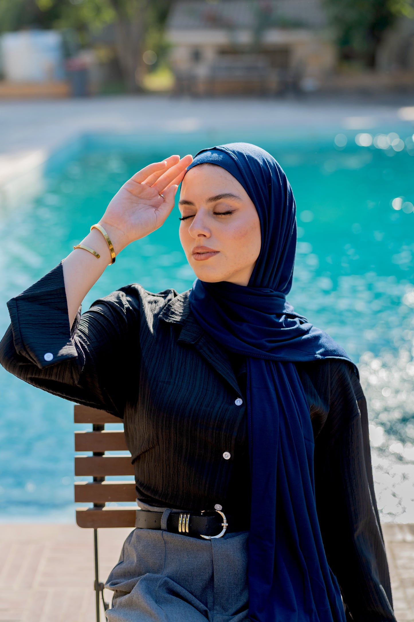 Bandana Veil – Navy