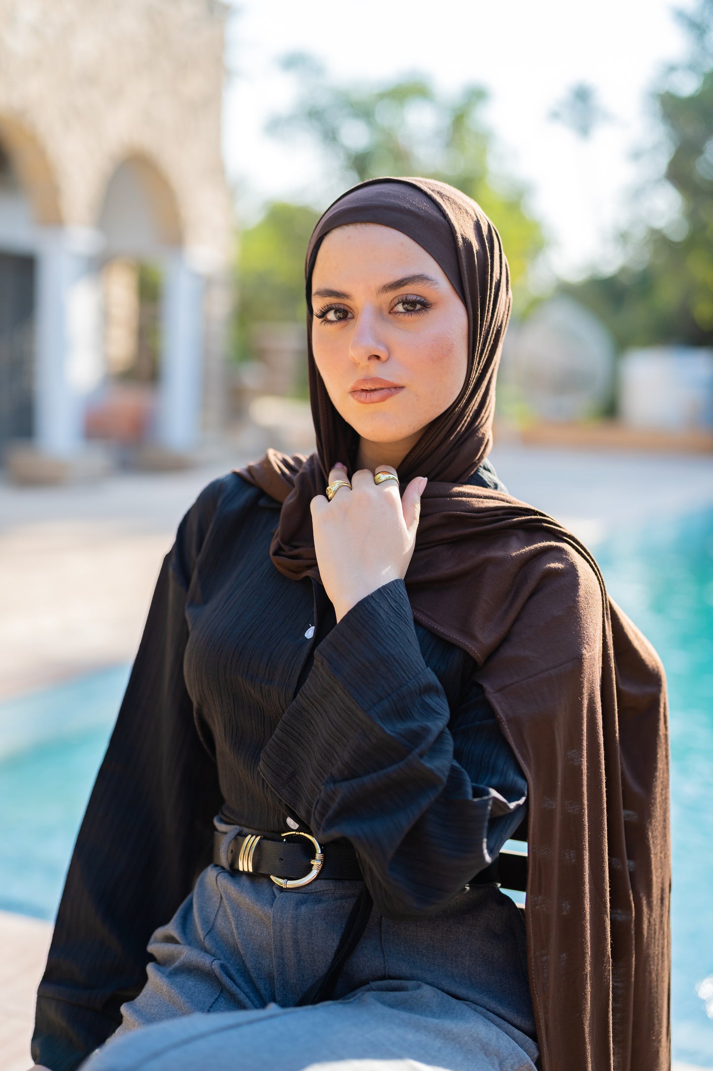 Bandana Veil – Brown