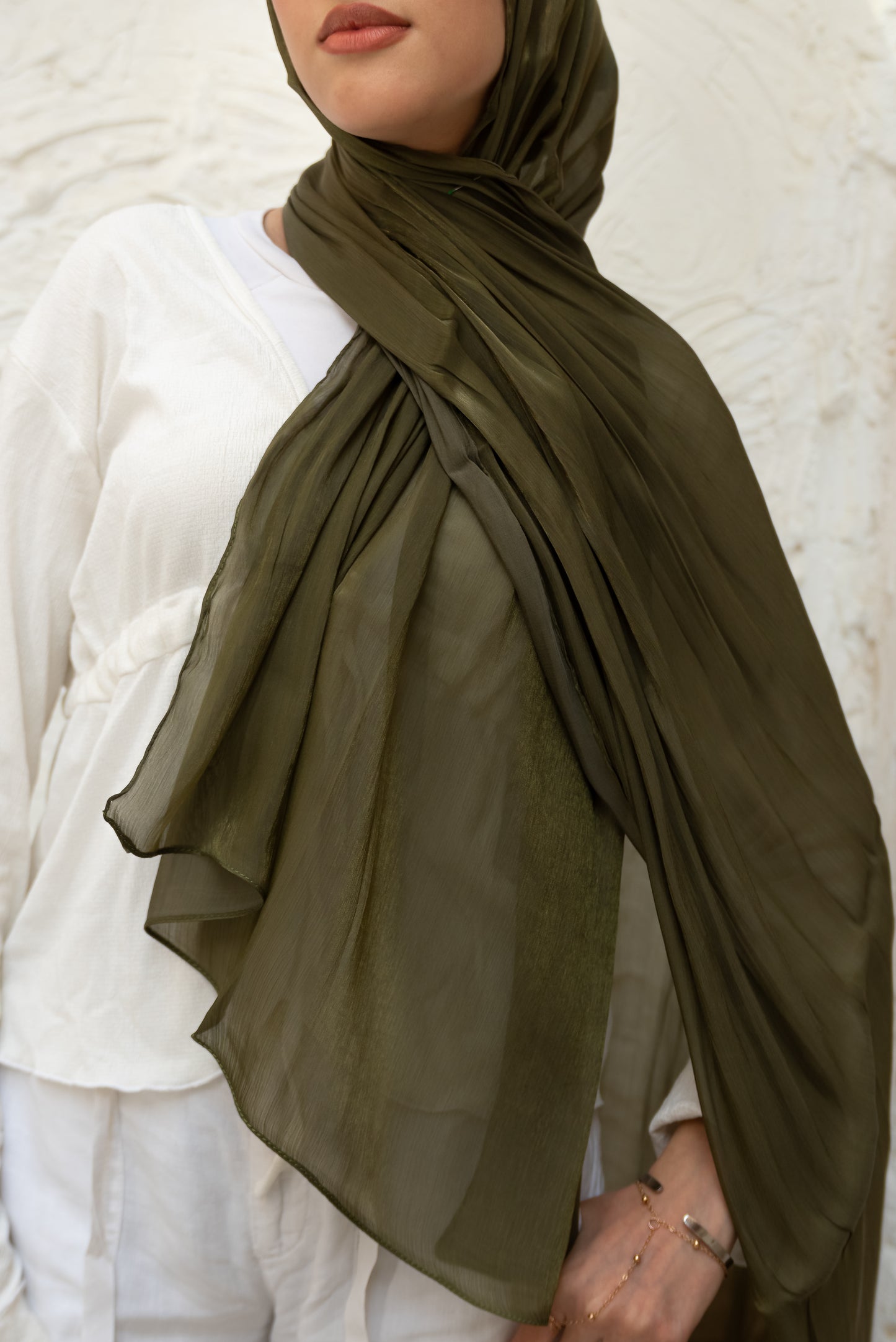 Olive Organza