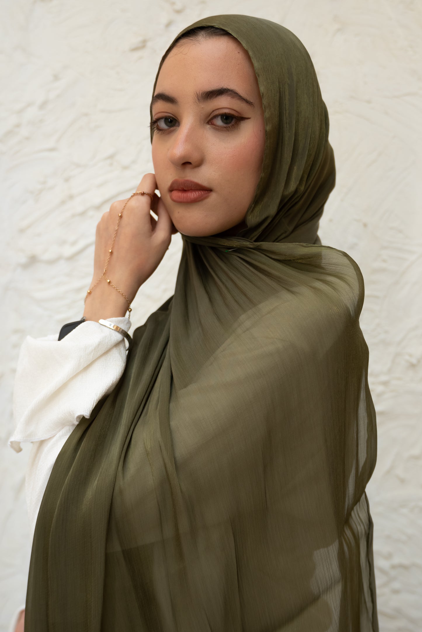 Olive Organza