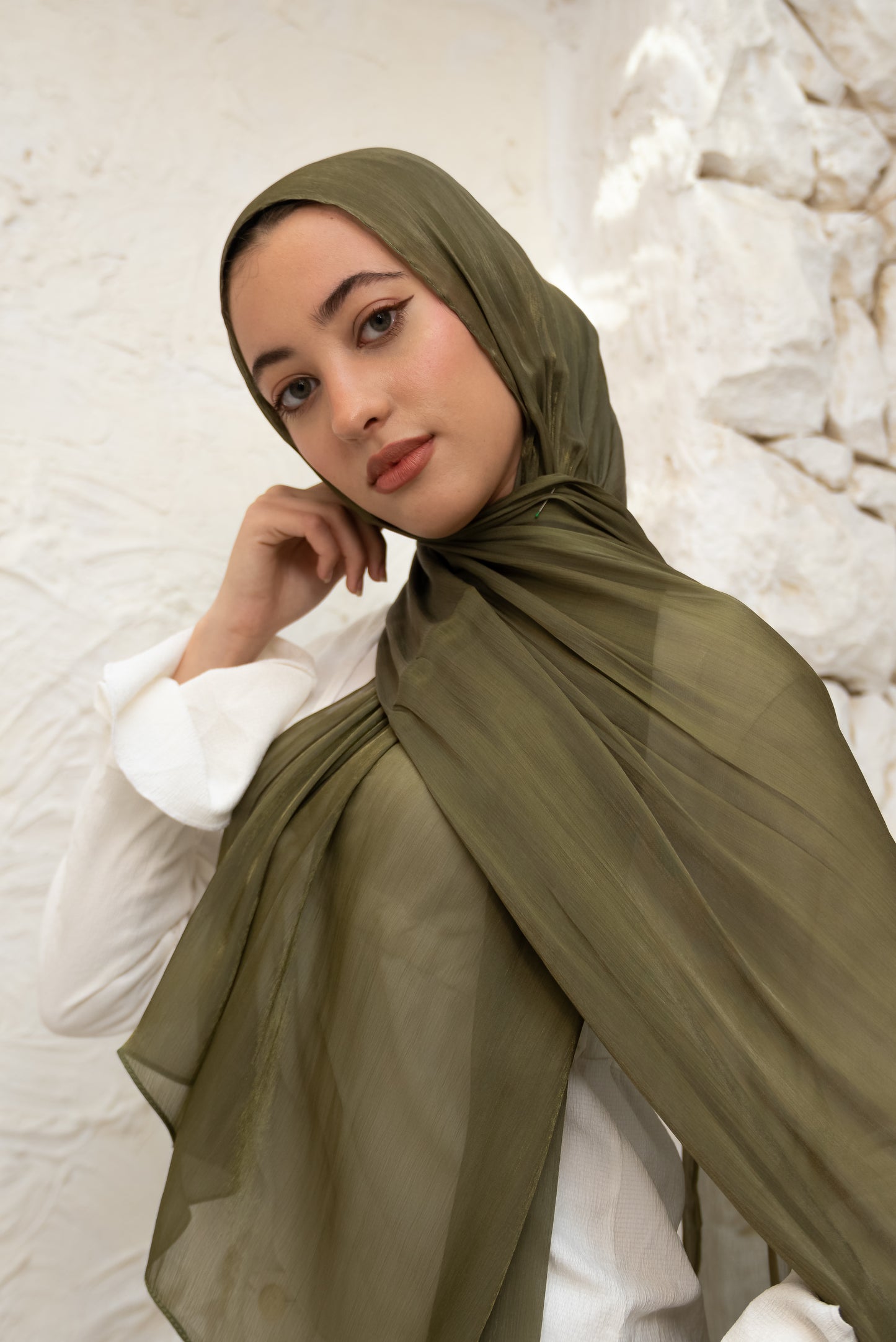 Olive Organza