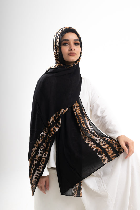 leopard Lines Black