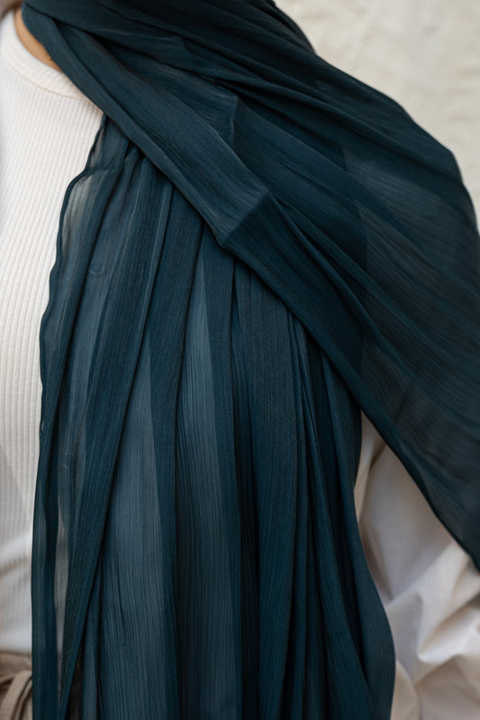 Dark Petroleum Organza
