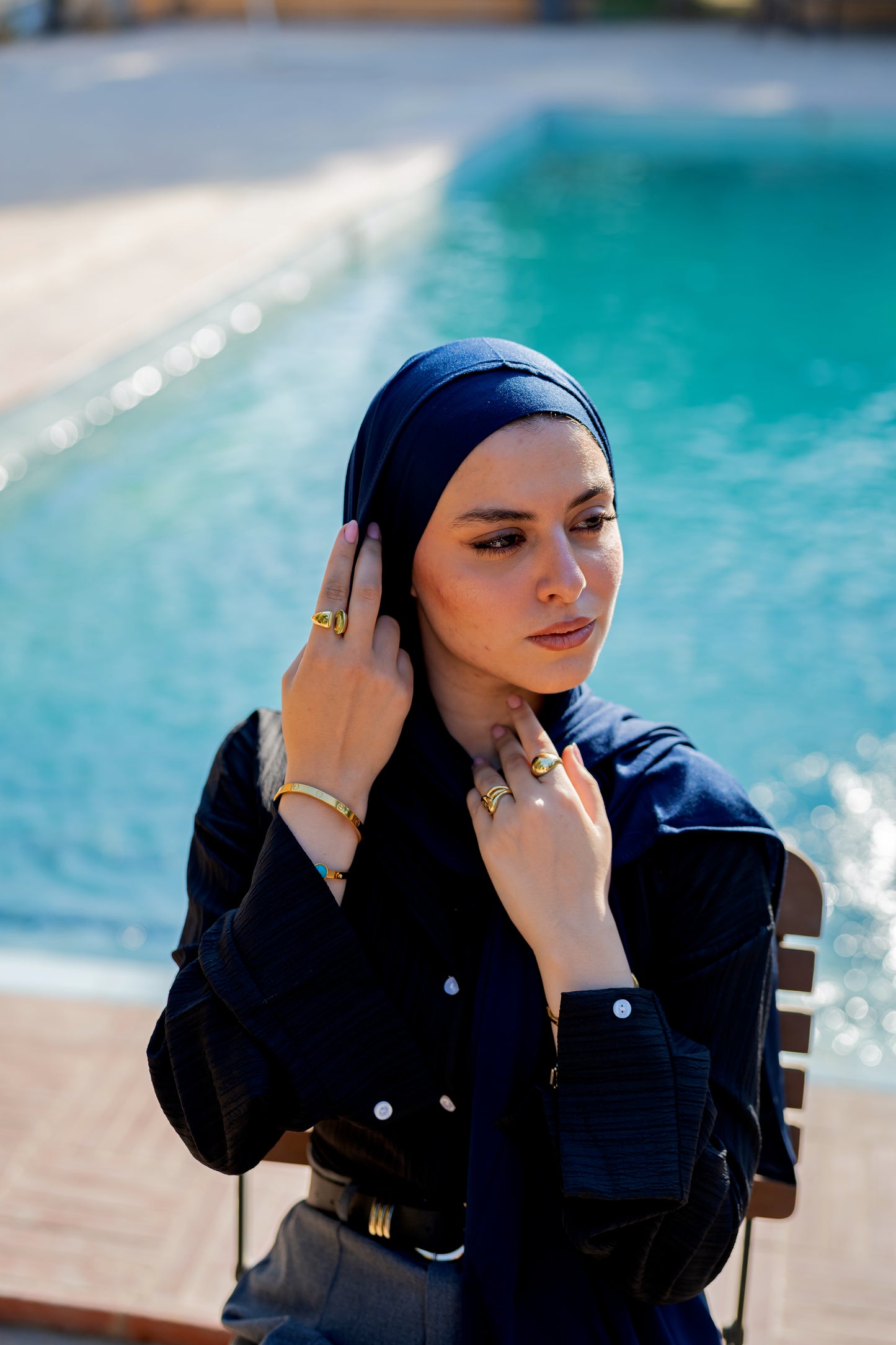 Bandana Veil – Navy