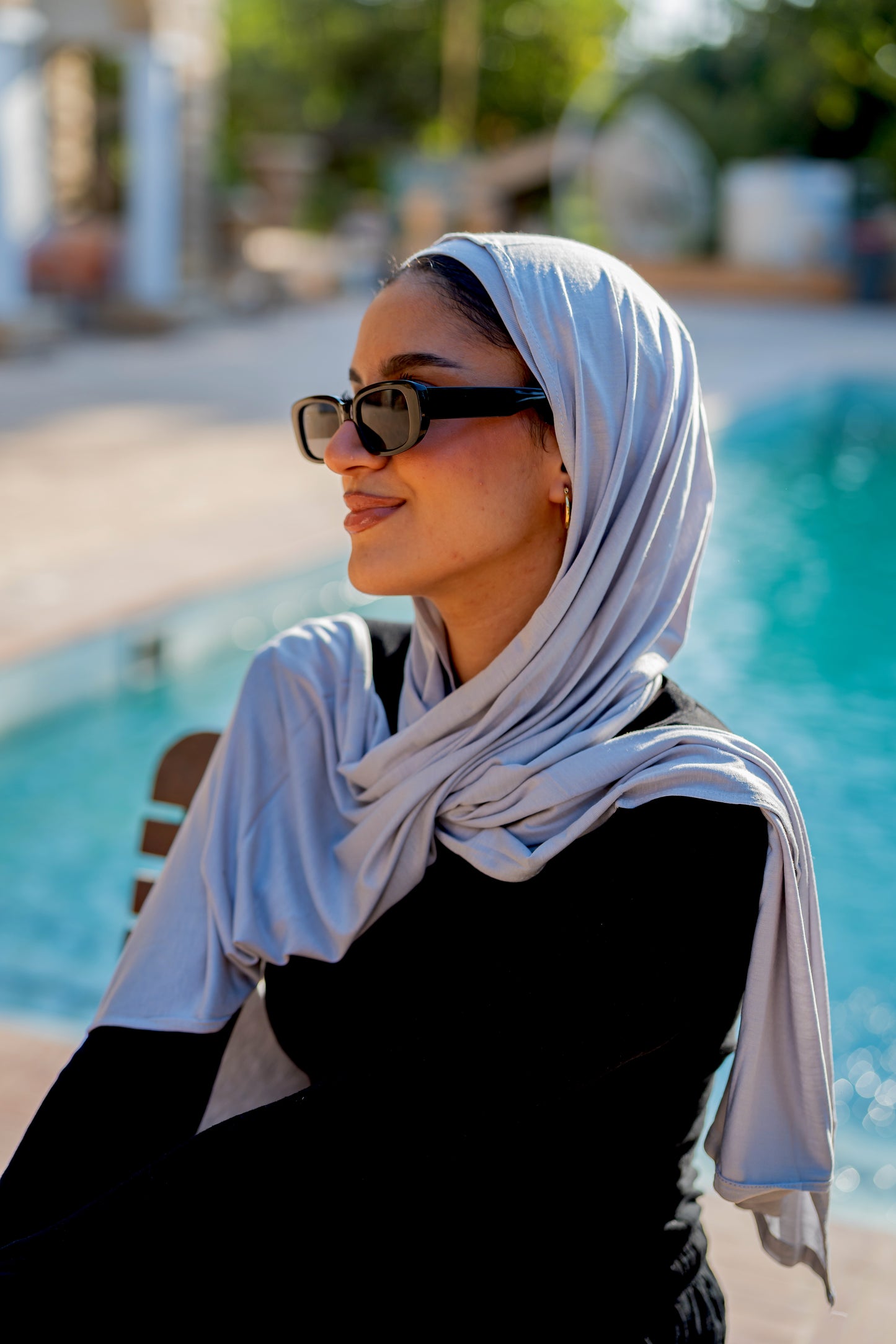 Bandana Veil  ـ Light Grey