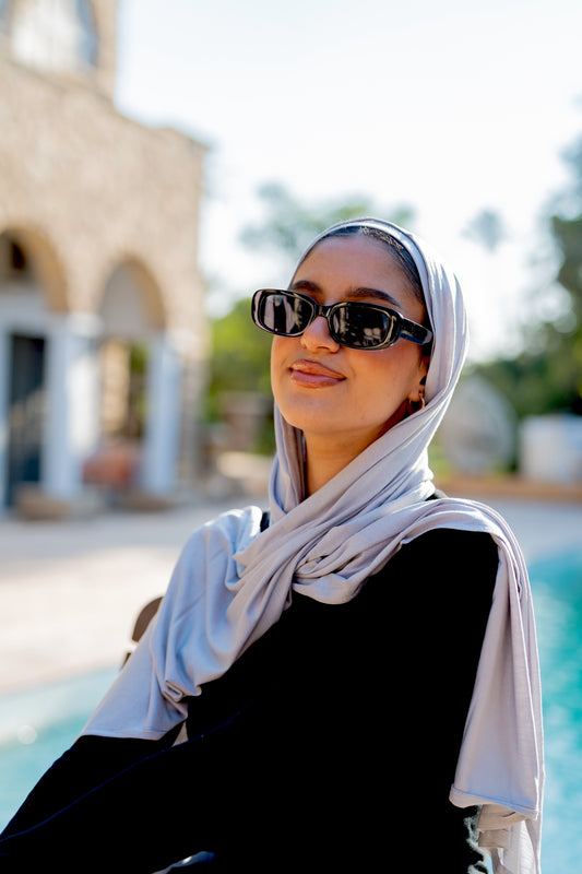 Bandana Veil  ـ Light Grey