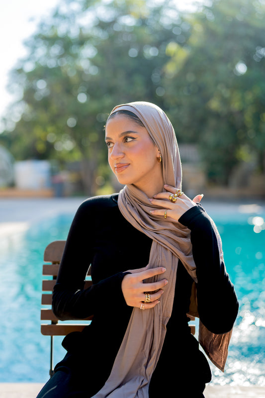 Bandana Veil – Soft Beige