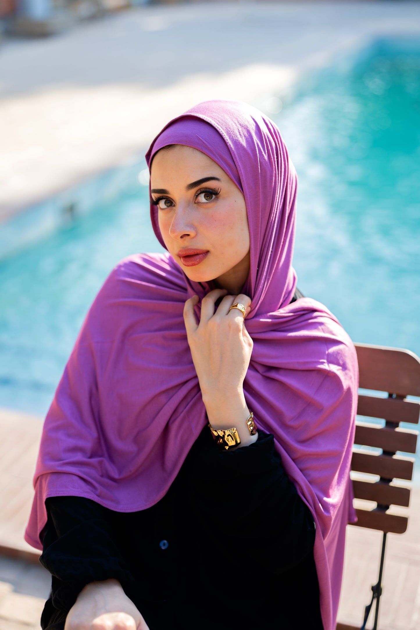 Bandana Veil ـ Lilac Rose