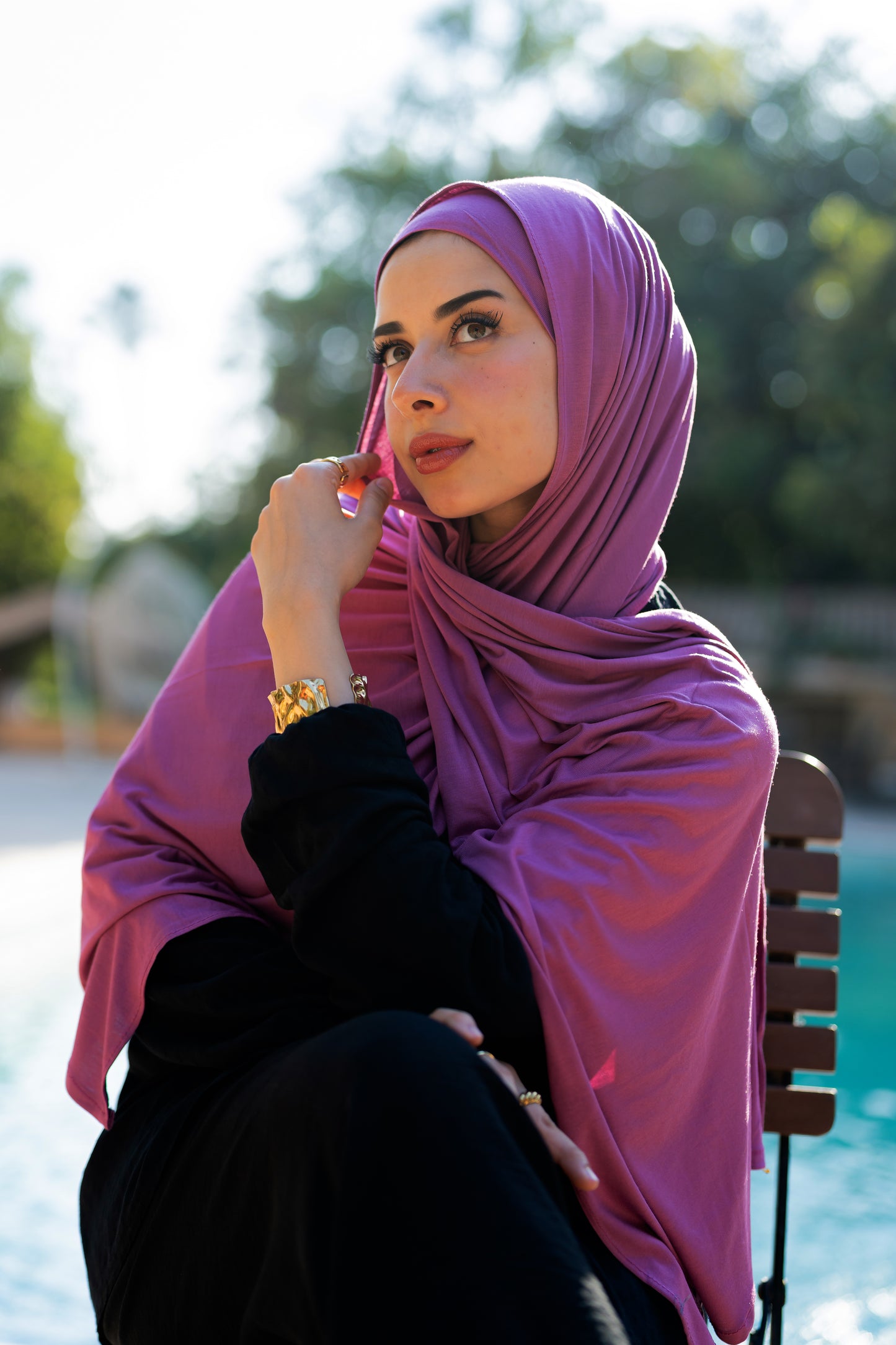 Bandana Veil ـ Lilac Rose