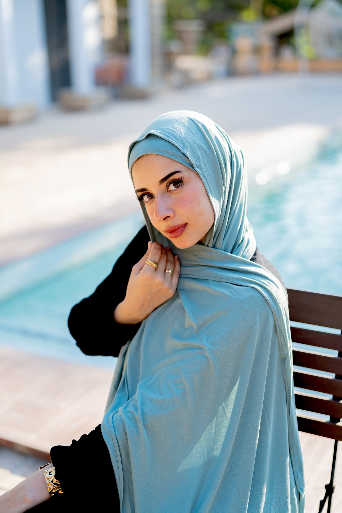 Bandana Veil – Mint Breeze