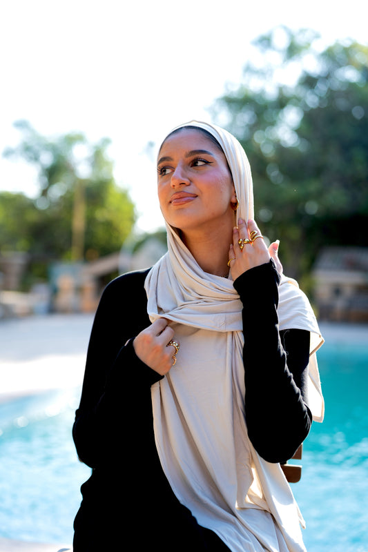 Bandana Veil – Beige